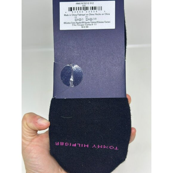 NEW Tommy Hilfiger 2-Pair No Show Liner Socks One Size Athletic Low Cut Navy - Picture 4 of 4